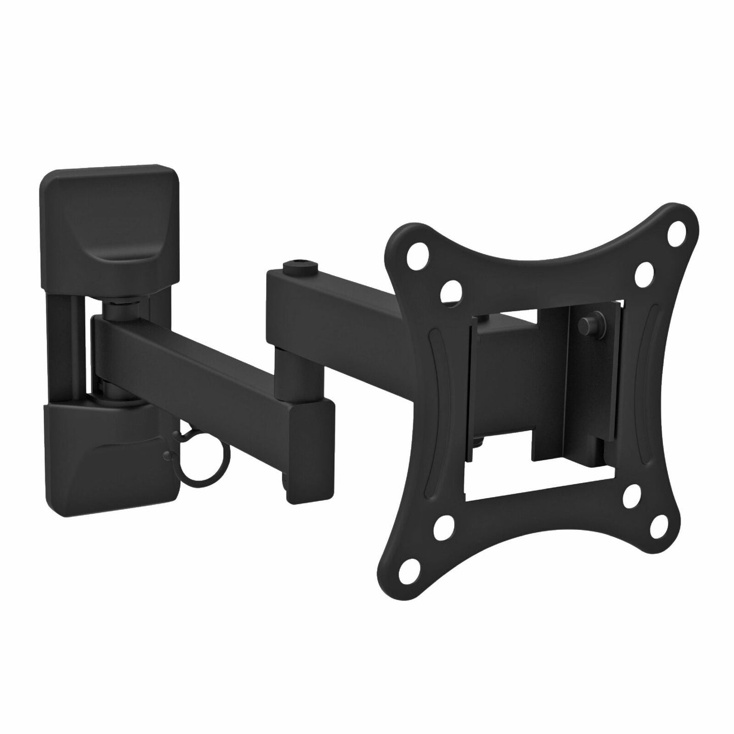 Nedis Full Motion TV Wall Mount | 13 - 27 " | Maximum supported screen weight: 15 kg | Tiltable | Rotatable | Minimum wall distance: 60 mm | Maximum wall distance: 350 mm | 3 Pivot point(s) | ABS / Steel | Black