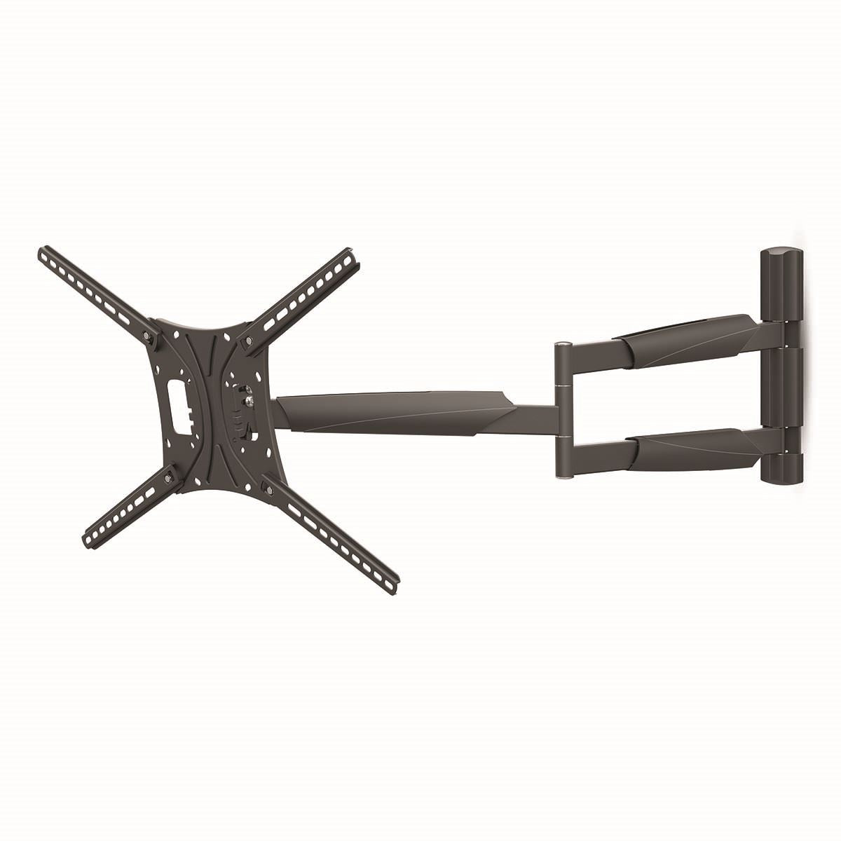 Nedis Full Motion TV Wall Mount | 13 - 86 " | Maximum supported screen weight: 60 kg | Tiltable | Rotatable | Minimum wall distance: 70 mm | Maximum wall distance: 1020 mm | 3 Pivot point(s) | ABS / Steel | Black