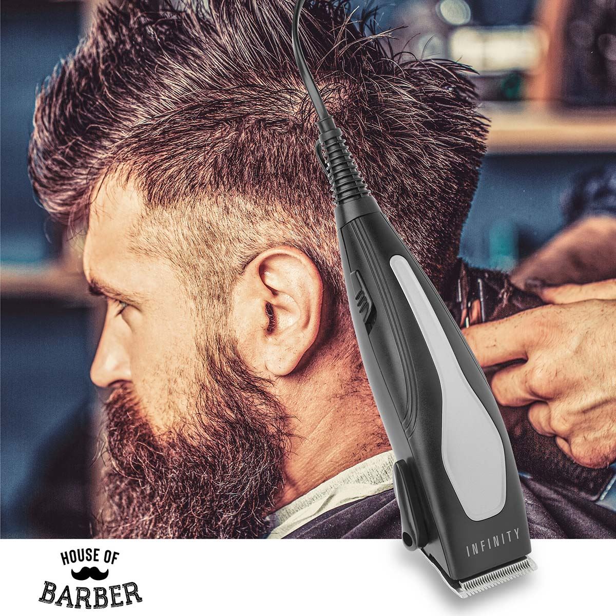MELISSA Hair Clipper Shaver 15W Trimmer for beard or head hair Black