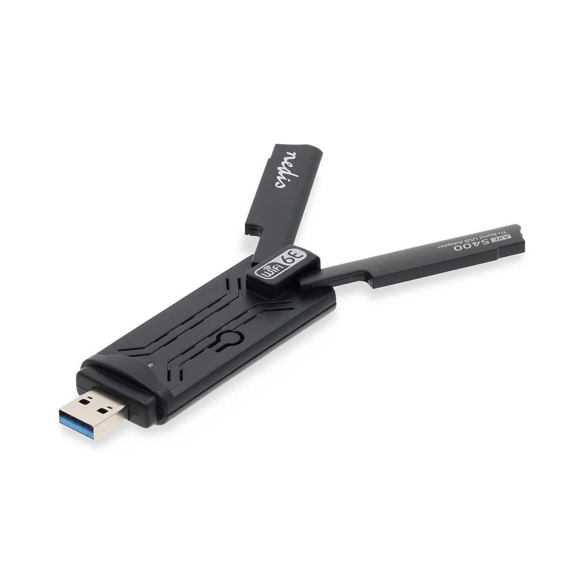Nedis Network Dongle | Wi-Fi | AX5400 | 2.4/5/6 GHz (Triple Band) | USB3.0 | Wi-Fi speed total: 5400 Mbps | Windows 10 / Windows 11