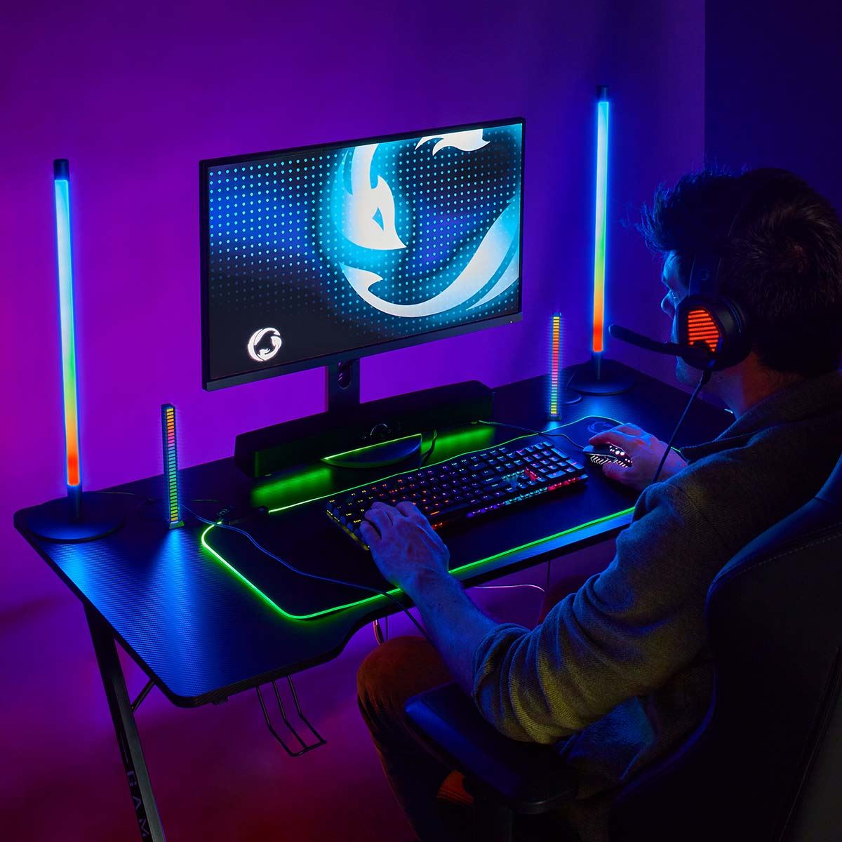 Nedis Wired Gaming Keyboard | USB Type-A | Mechanical Keys | LED | German | DE Layout | USB Powered | Power cable length: 1.50 m | Gaming