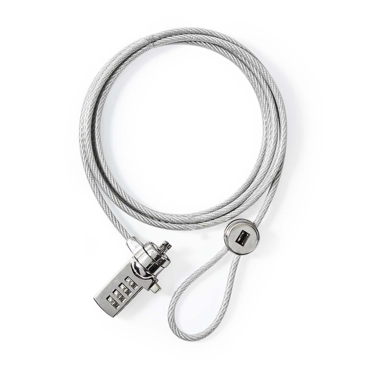 Nedis Notebook Lock | Lock type: Digit | 1.80 m | Zinc Alloy