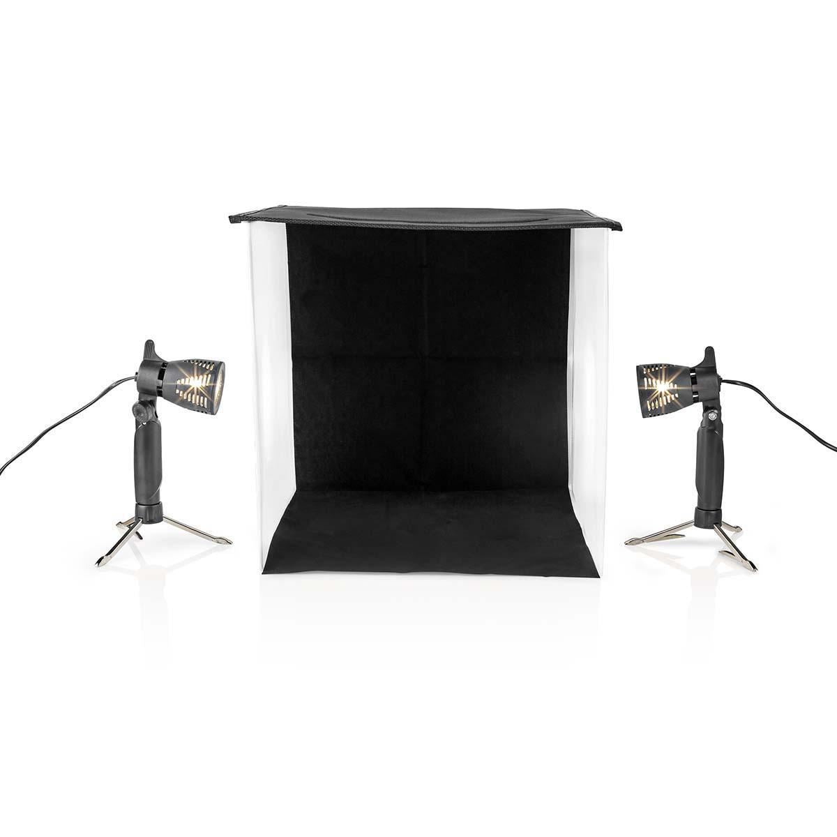 Nedis Portable Photo Studio Kit | 400 lm | Foldable | Backgrounds included | Travel bag included | Black