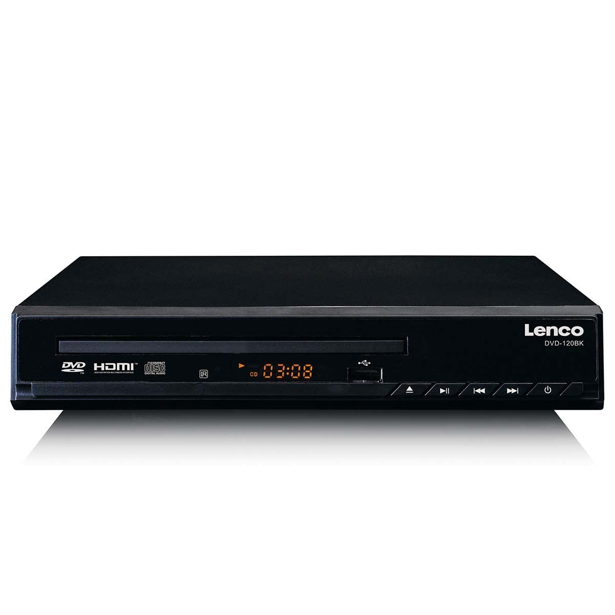 Lenco DVD player with HDMI and Remote Control Black