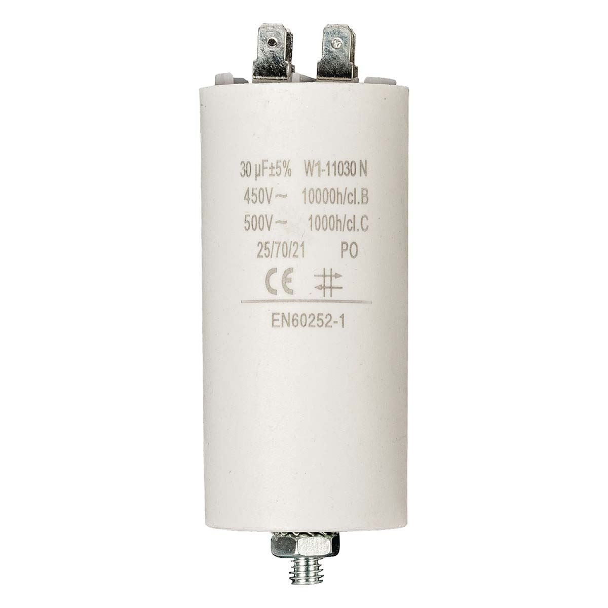Nedis WCF30UF450V | Capacitor | 30 uF | 450 V | Faston | 10 pcs