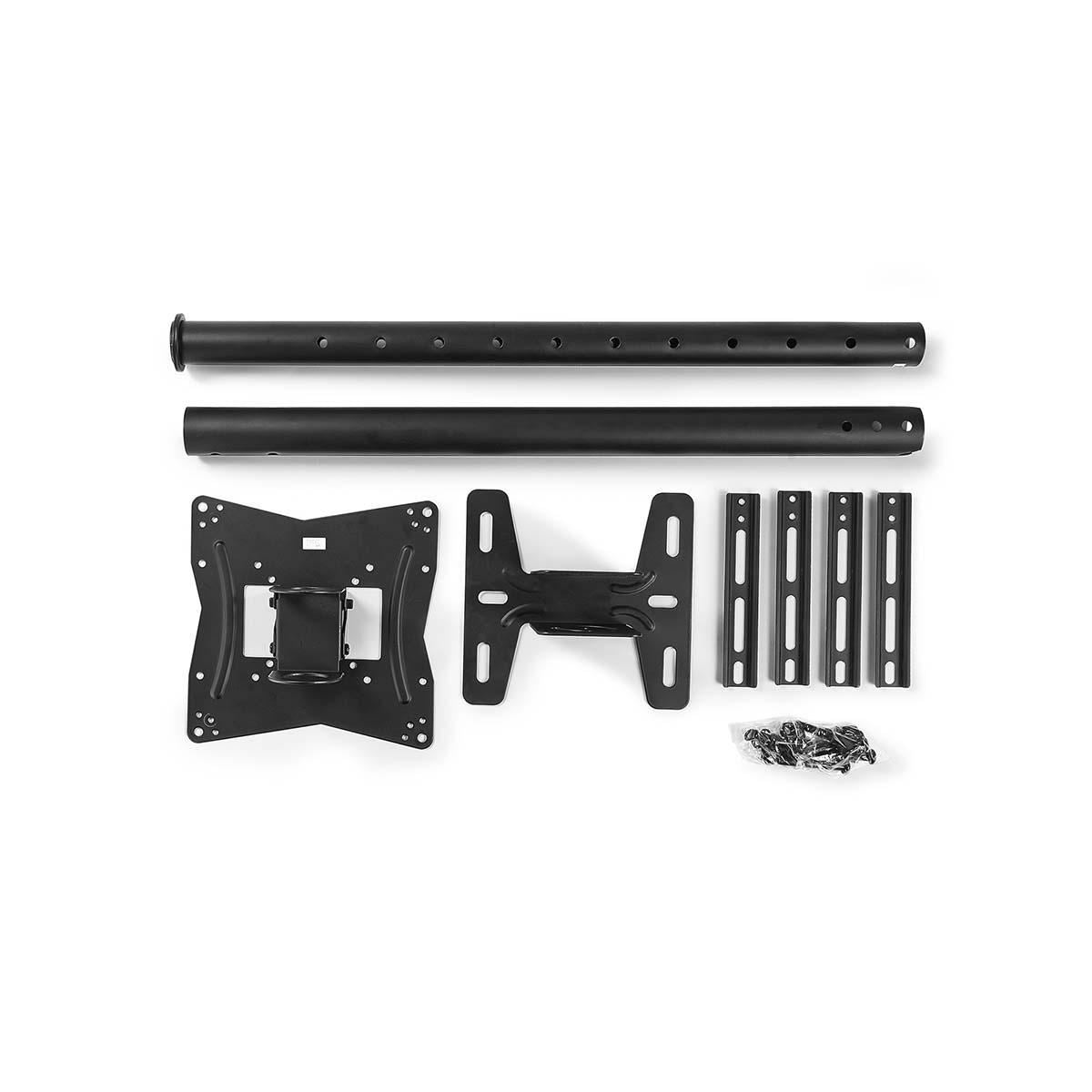 Nedis Full Motion TV Ceiling Mount | 26 - 42 " | Maximum supported screen weight: 20 kg | Tiltable | Rotatable | Minimum ceiling distance: 716 mm | Maximum ceiling distance: 1160 mm | 1 Pivot point(s) | Steel | Black