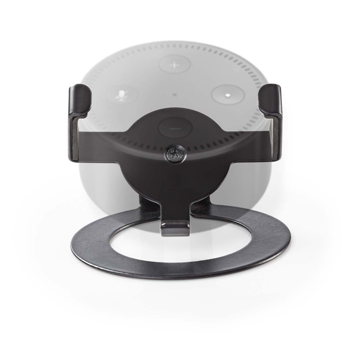 Nedis Speaker Mount | Compatible with: Amazon Echo Dot | Desk | 1 kg | Fixed | Steel | Black
