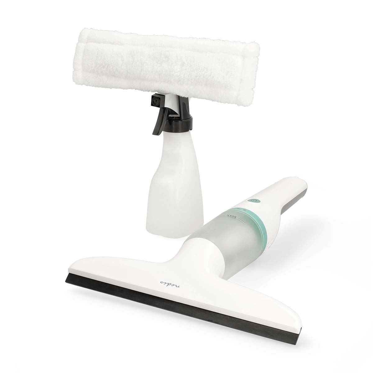 Nedis Window Vacuum Cleaner | 12 W | 1200 Pa | Capacity dirty water tank: 60 ml | Removable dirty water tank | Green / White