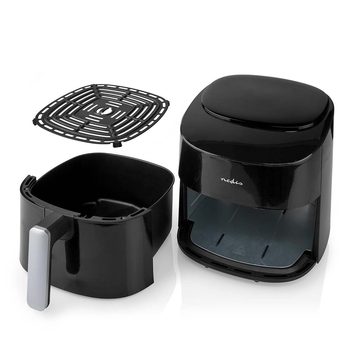 Nedis Hot Air Fryer | 4,2 l | Timer: 240 min | Number of preset programs: 8 | Digital | Black