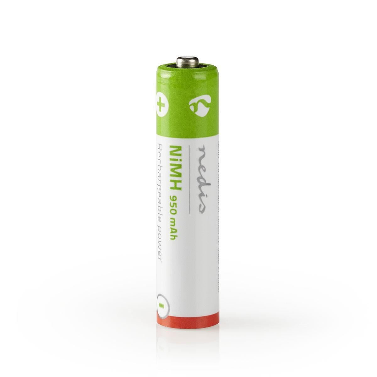 Nedis Rechargeable NiMH Battery AAA | 1.2 V DC | 950 mAh | Precharged | 4-Pack