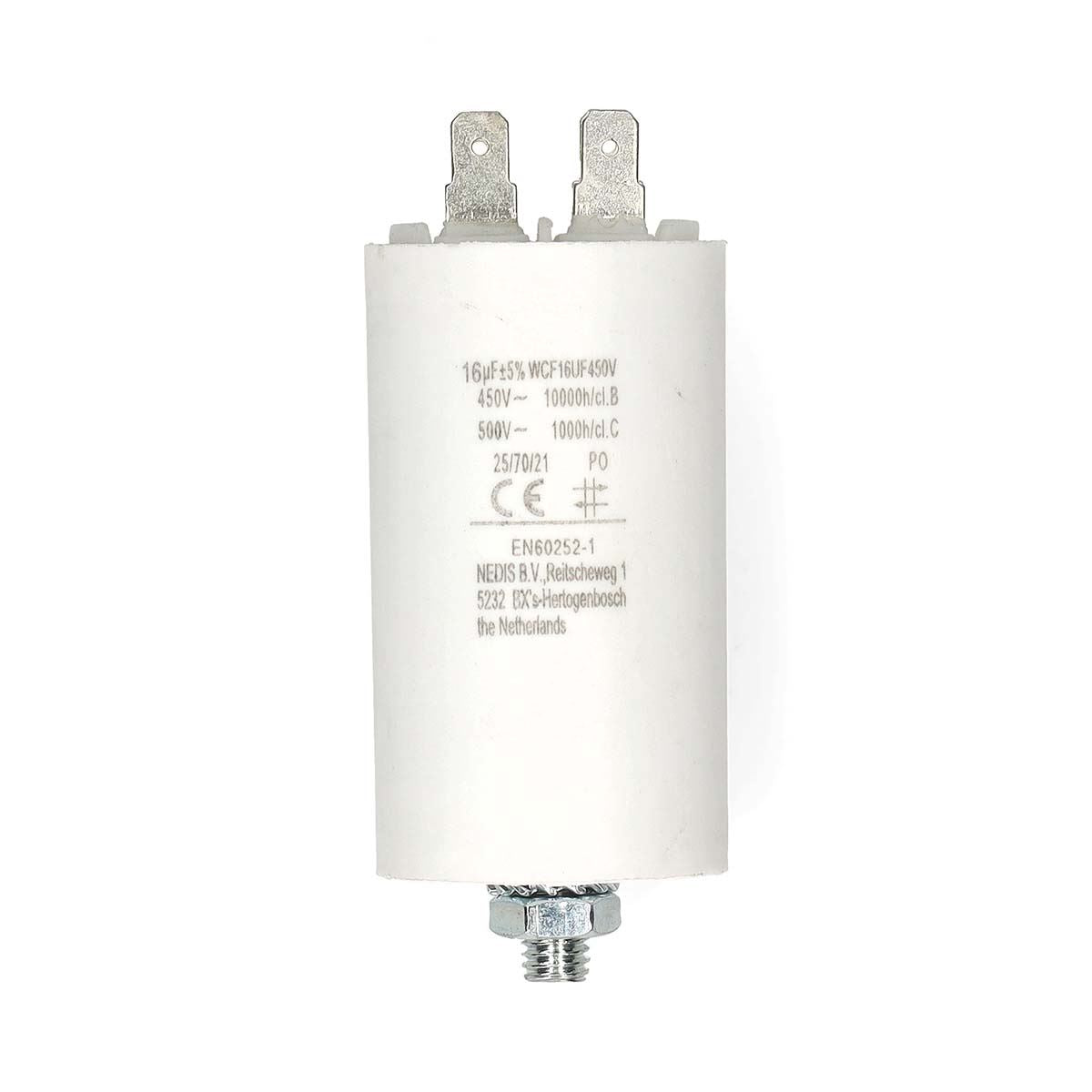 Nedis WCF16UF450V | Capacitor | 16 uF | 450 V | Faston | 10 pcs