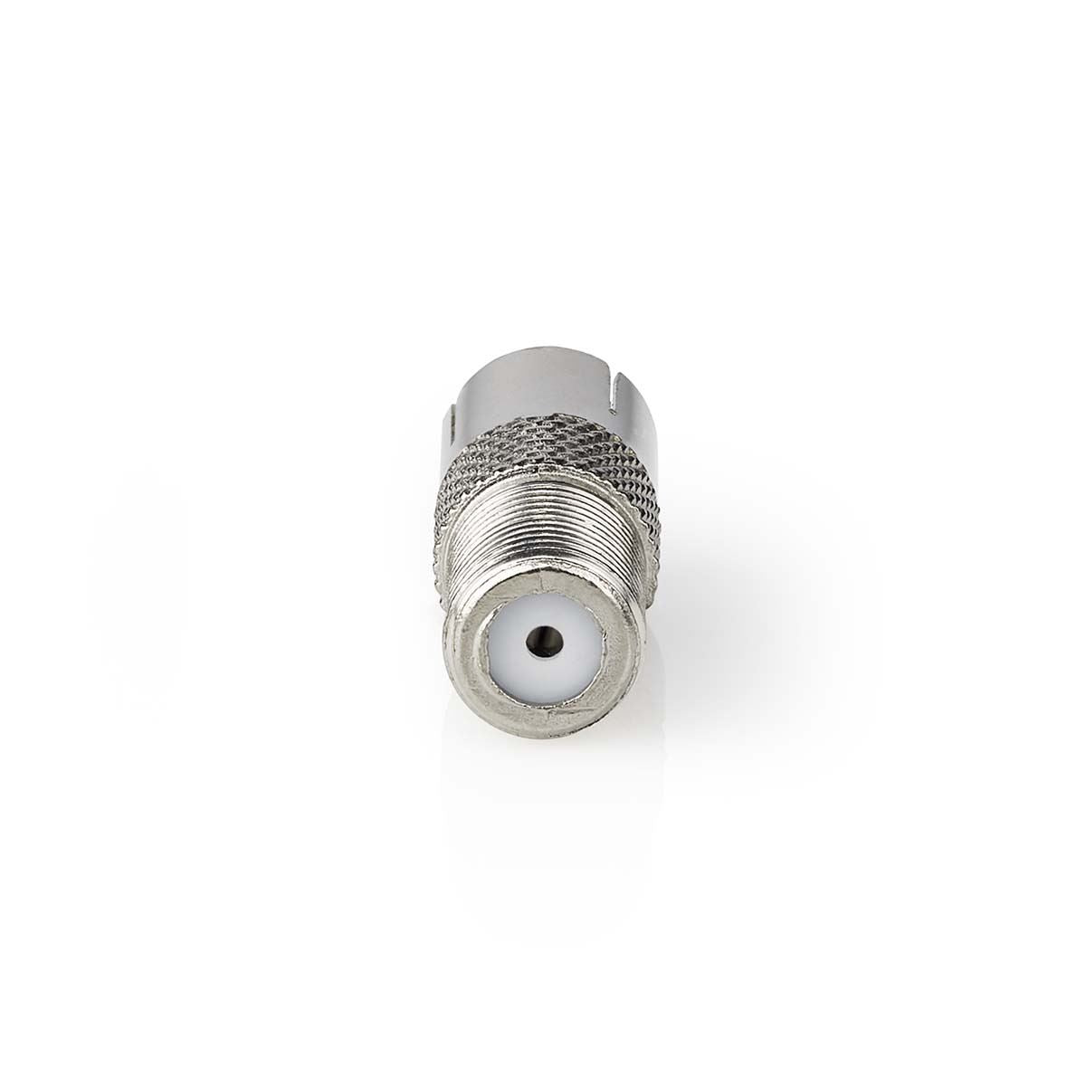 Nedis Satellite & Antenna Adapter | F Female | IEC (Coax) Female | Nickel Plated | 75 Ohm | Straight | Metal | Silver | 1 pcs | Box