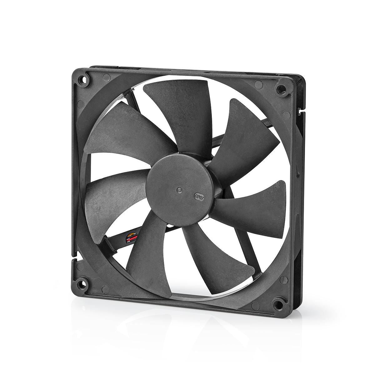 Nedis DC Fan | DC | Fan size: 140 mm | 3-Pin | 24.9 dBA | Black