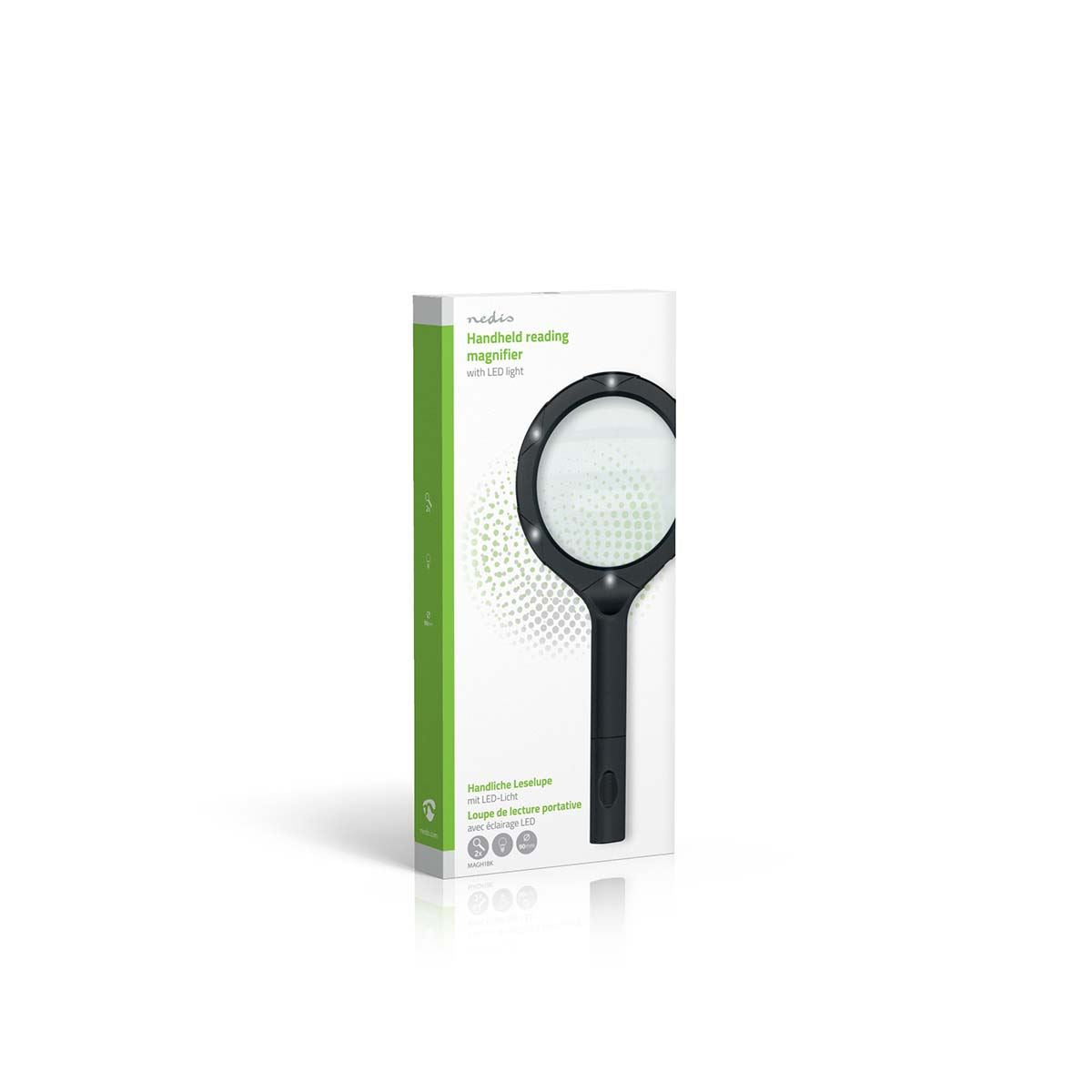 Nedis Handheld Magnifiers | Lens strength: 4 Diopter | 10000 K | 0.05 W | 9 lm | Black