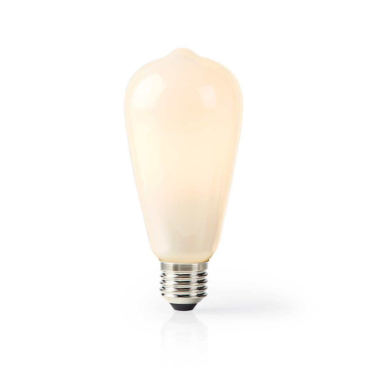 Nedis SmartLife LED Filament Bulb | Wi-Fi | E27 | 500 lm | 5 W | Warm White | 2700 K | Glass | Android™ / IOS | ST64 | 1 pcs
