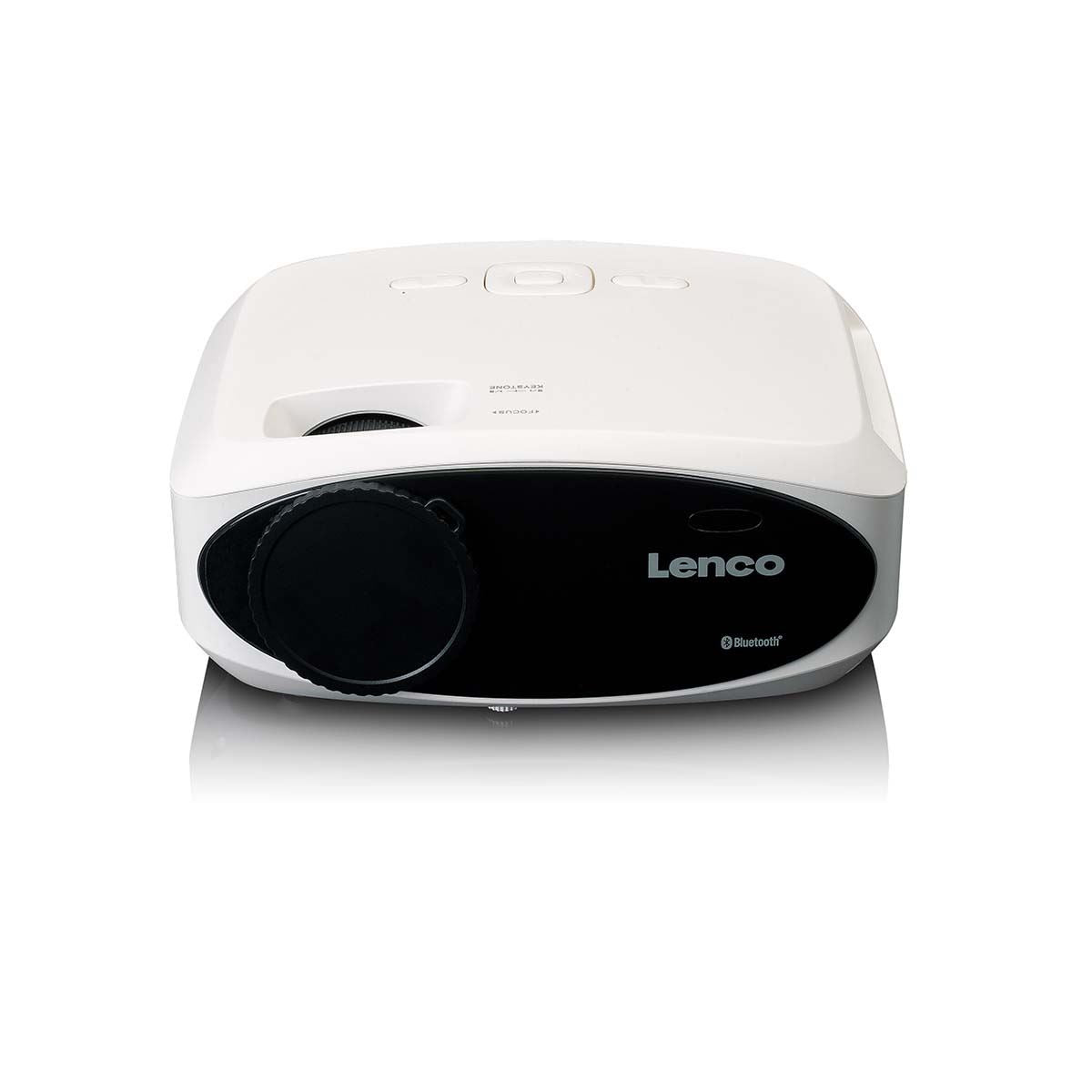 Lenco Full HD 1080P LCD projector with Bluetooth White
