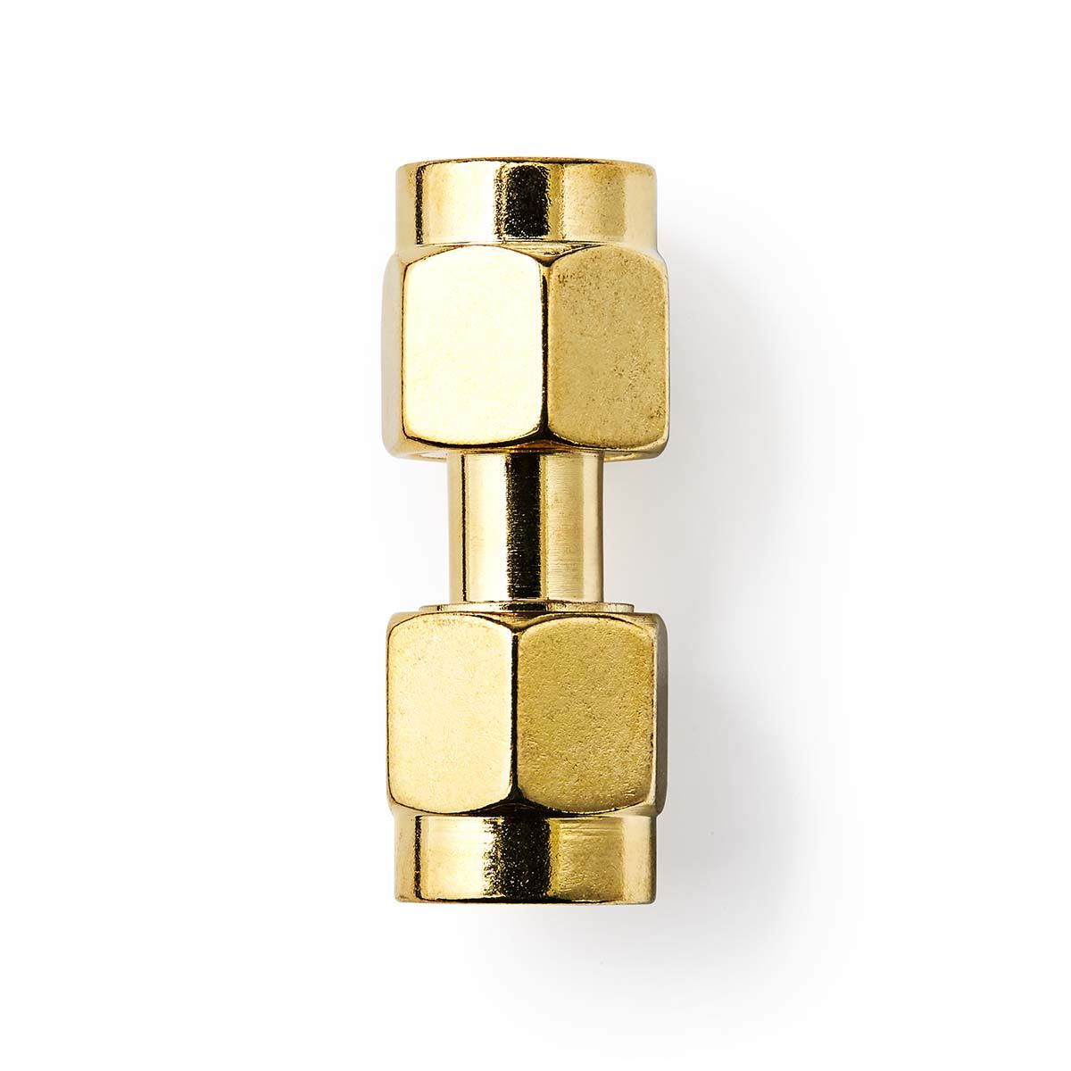 Nedis SMA Adapter | SMA Male | SMA Male | Gold Plated | 50 Ohm | Straight | Copper | Gold | 2 pcs | Box