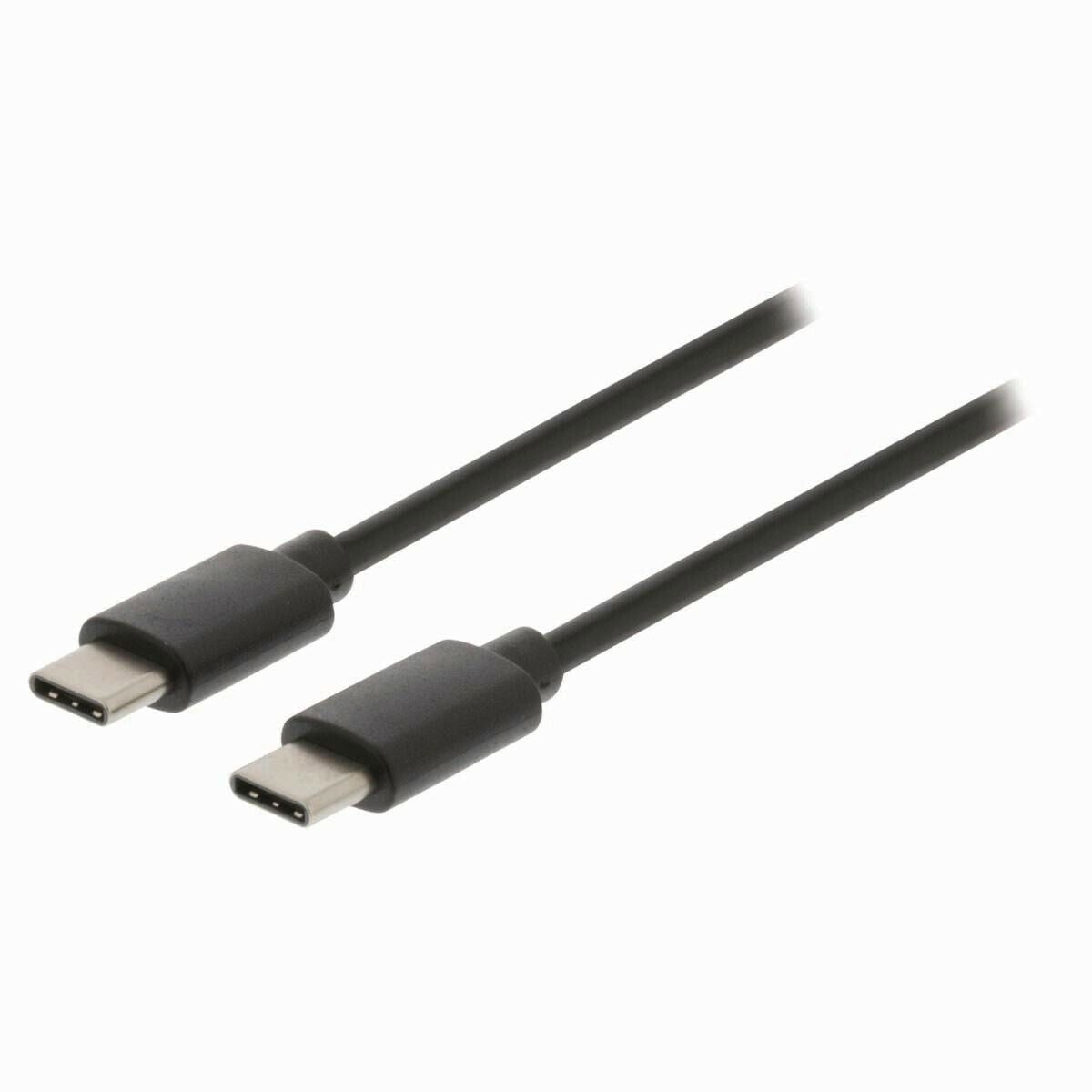 Nedis USB Cable | USB 2.0 | USB-C™ Male | USB-C™ Male | 60 W | 480 Mbps | Nickel Plated | 1.00 m | Round | PVC | Black | Box