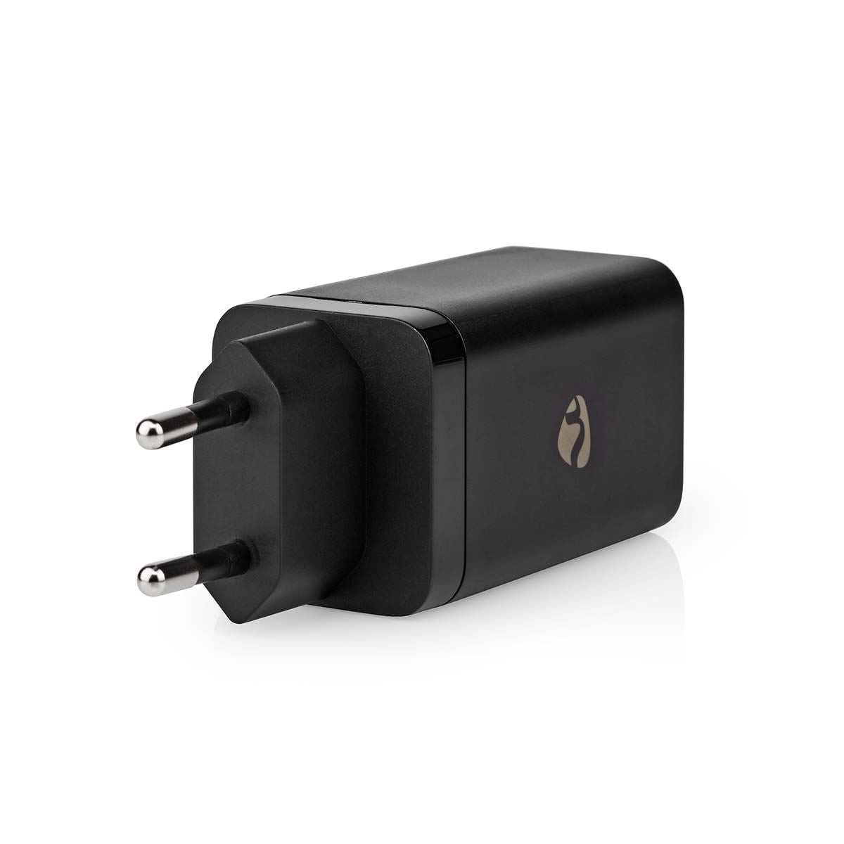 Nedis Wall Charger | 65 W | GaN | Quick charge feature | 3.0 / 3.25 A | Number of outputs: 3 | USB-A / 2x USB-C™ | Automatic Voltage Selection | Black