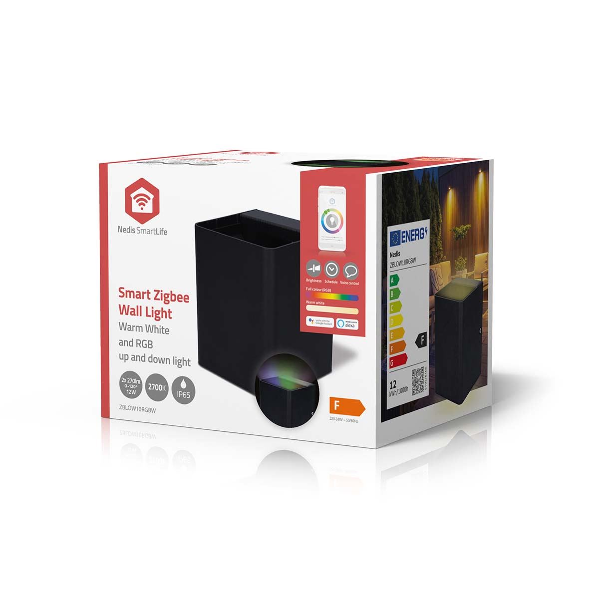 Nedis Smartlife Outdoor Light | 2 x 270 lm | Zigbee 3.0 | 12 + 4 W | RGB / Warm White | 2700 K | Aluminium | Android™ / IOS