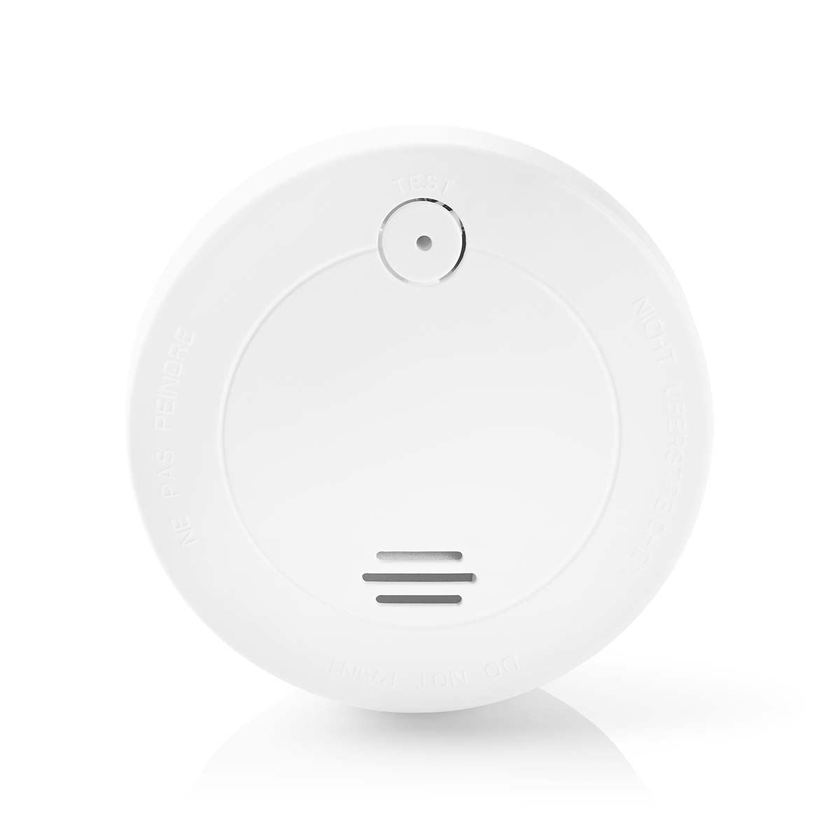 Nedis Smoke Alarm | Battery Powered | Battery life up to: 1 year | EN 14604 | With test button | 85 dB | ABS | White
