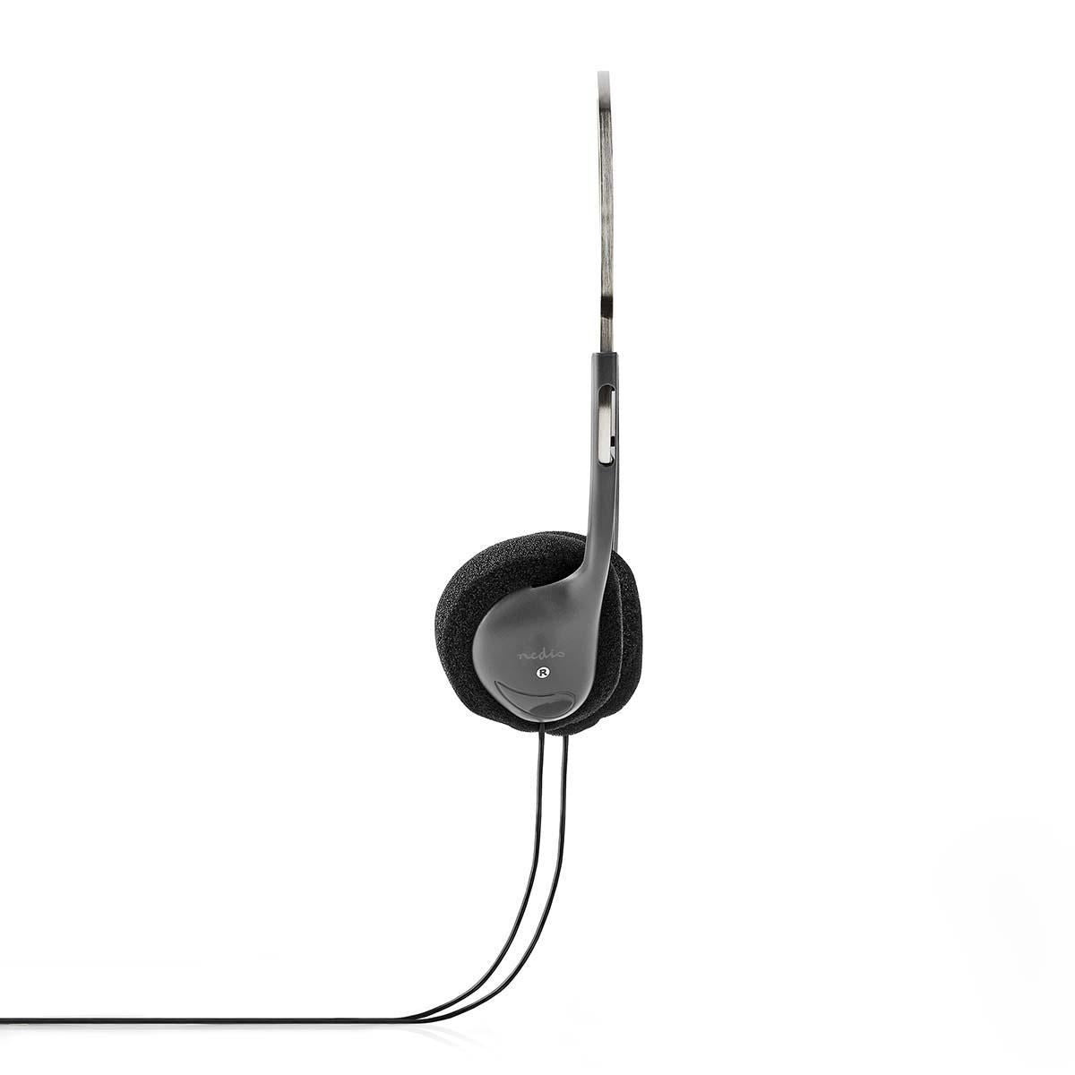 Nedis On-Ear Wired Headphones | 3.5 mm | Cable length: 1.20 m | Black