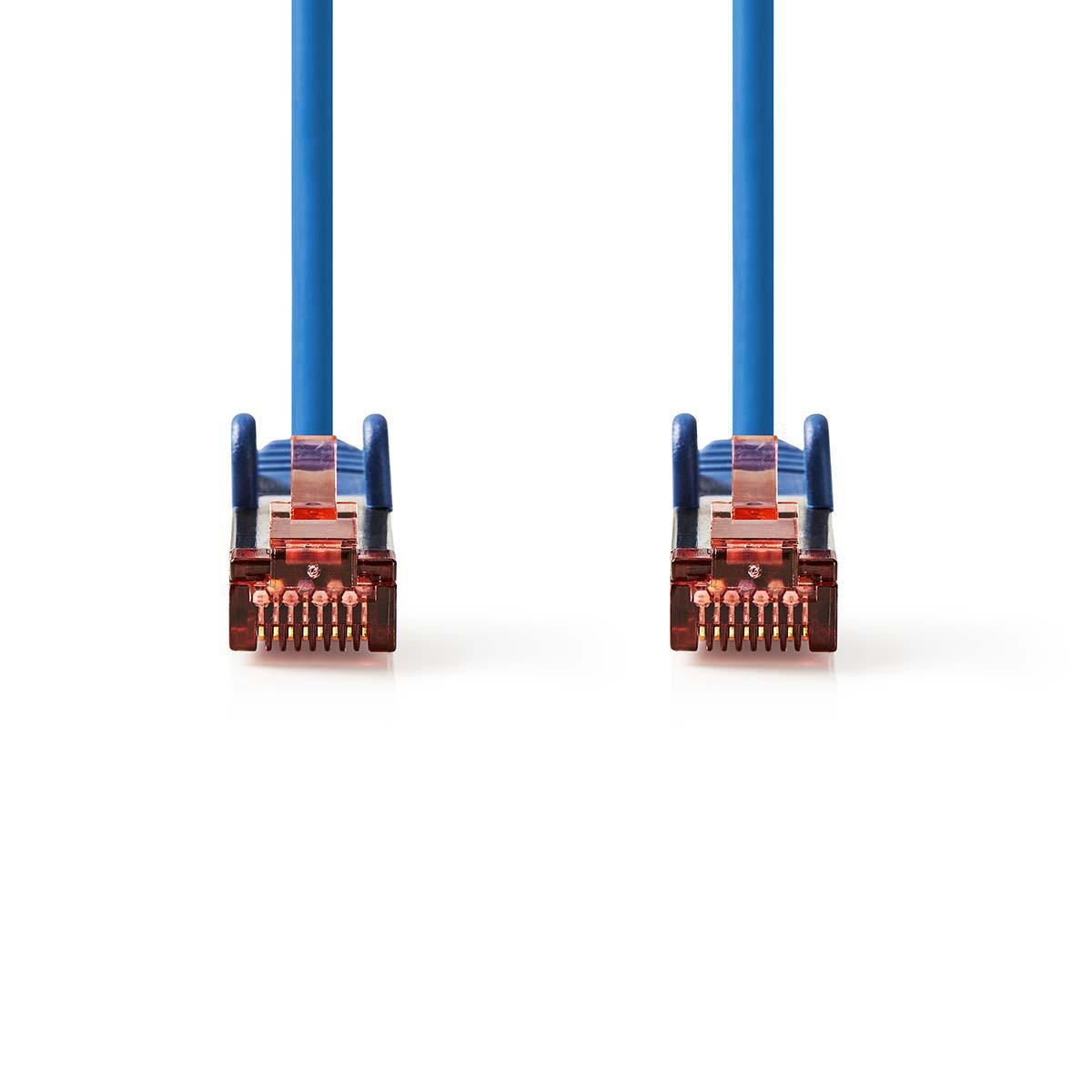Nedis CAT6 Network Cable | RJ45 Male | RJ45 Male | S/FTP | 3.00 m | Round | LSZH | Blue | Label