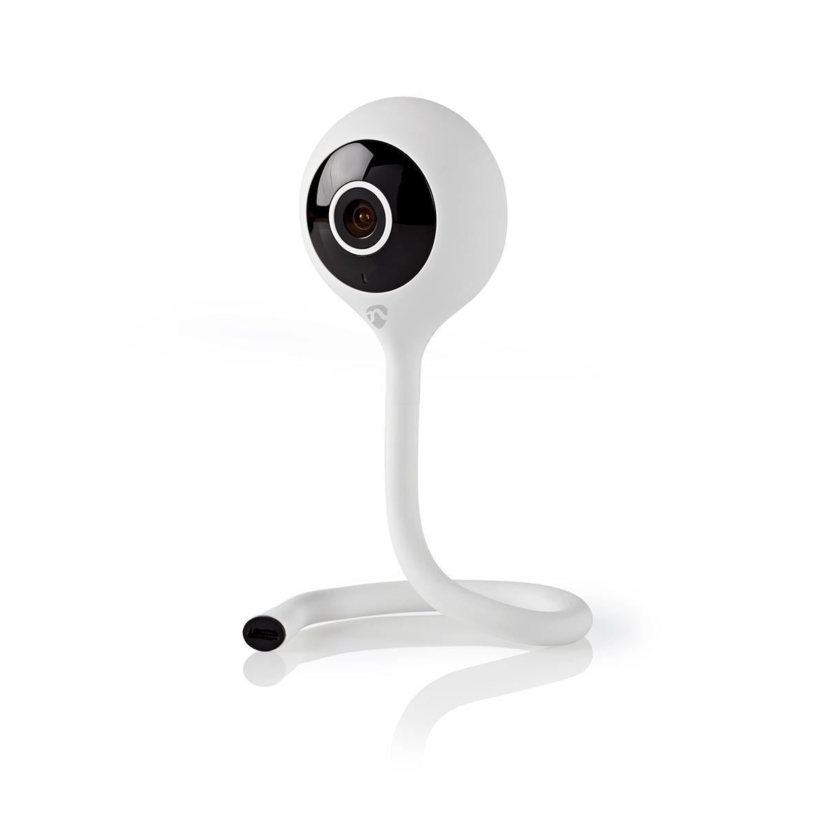 Nedis SmartLife Indoor Camera | Wi-Fi | Full HD 1080p | Cloud Storage (optional) / microSD (not included) | With motion sensor | Night vision | White