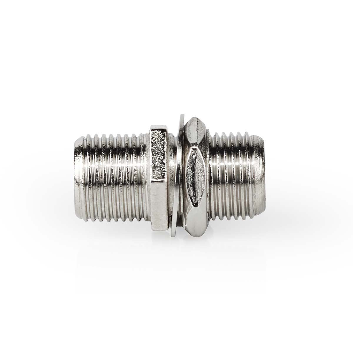 Nedis Satellite & Antenna Adapter | F Female | F Female | Nickel Plated | 75 Ohm | Straight | Metal | Silver | 1 pcs | Box