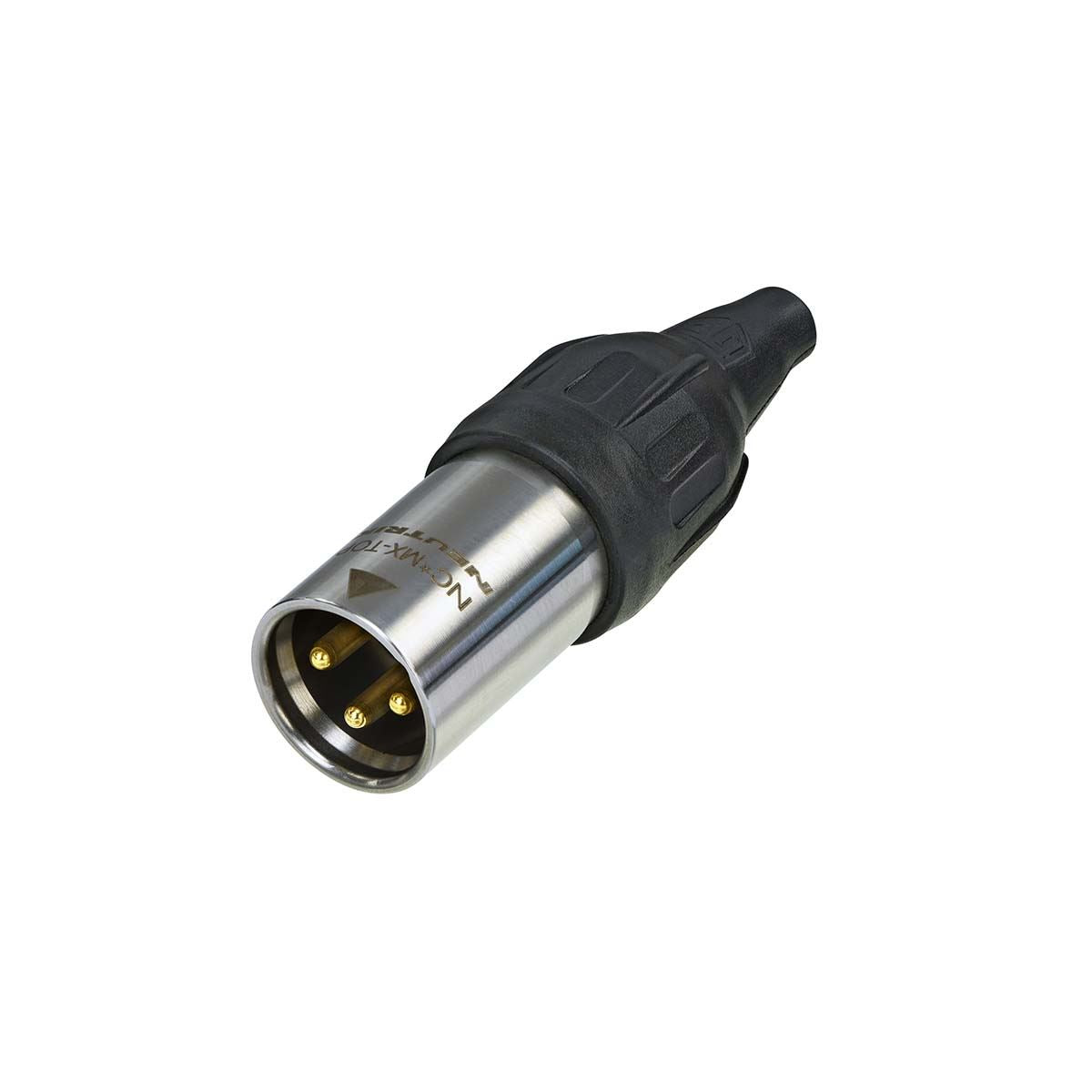 Neutrik NTR-NC3MX | 3 pole male cable connector with Nickel housing and silver contacts