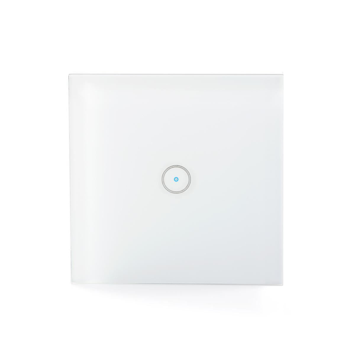 Nedis SmartLife Wall Switch | Wi-Fi | Single | Wall Mount | 1000 W | Android™ / IOS | Glass | White