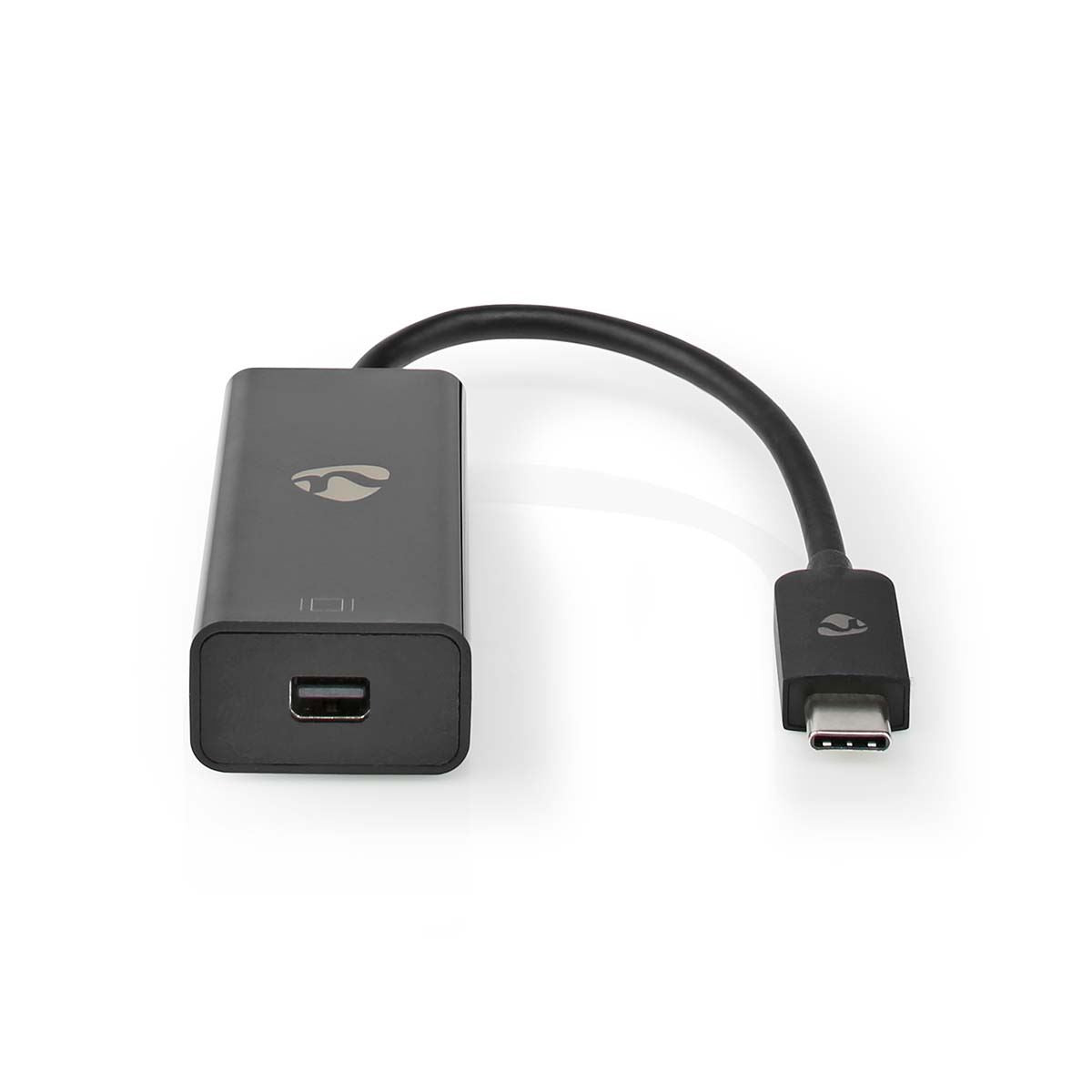 Nedis USB-C™ Adapter | USB 3.2 Gen 1 | USB-C™ Male | Mini DisplayPort Female | 8K@60Hz | 0.20 m | Round | Nickel Plated | PVC | Black | Box