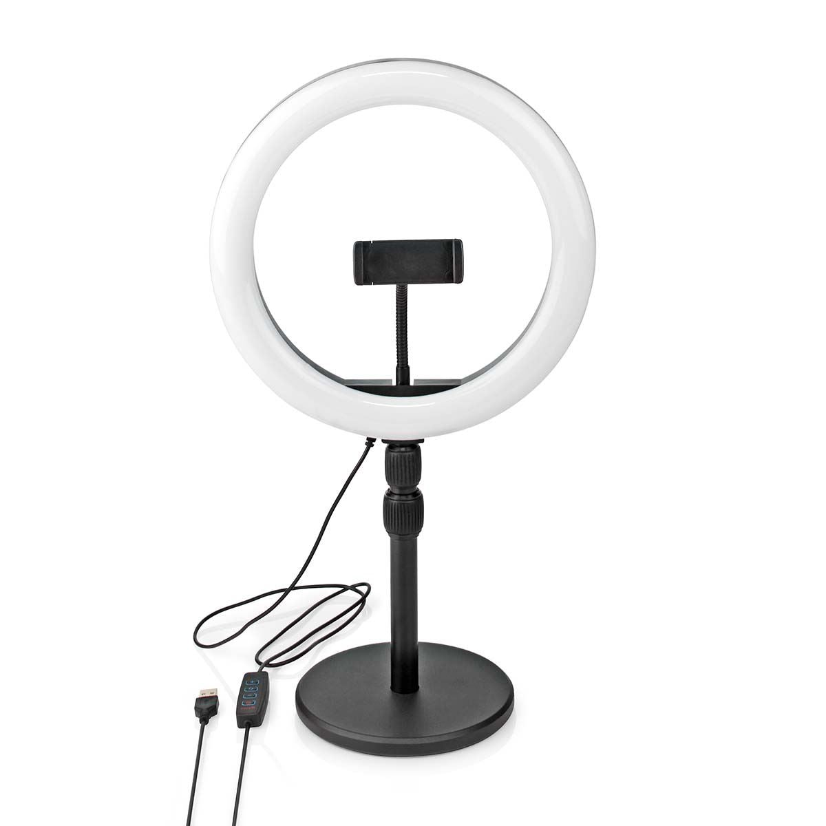 Nedis Ring Light | 10 inch | 120 LED's | 2700 - 6700 K | Desktop | Black