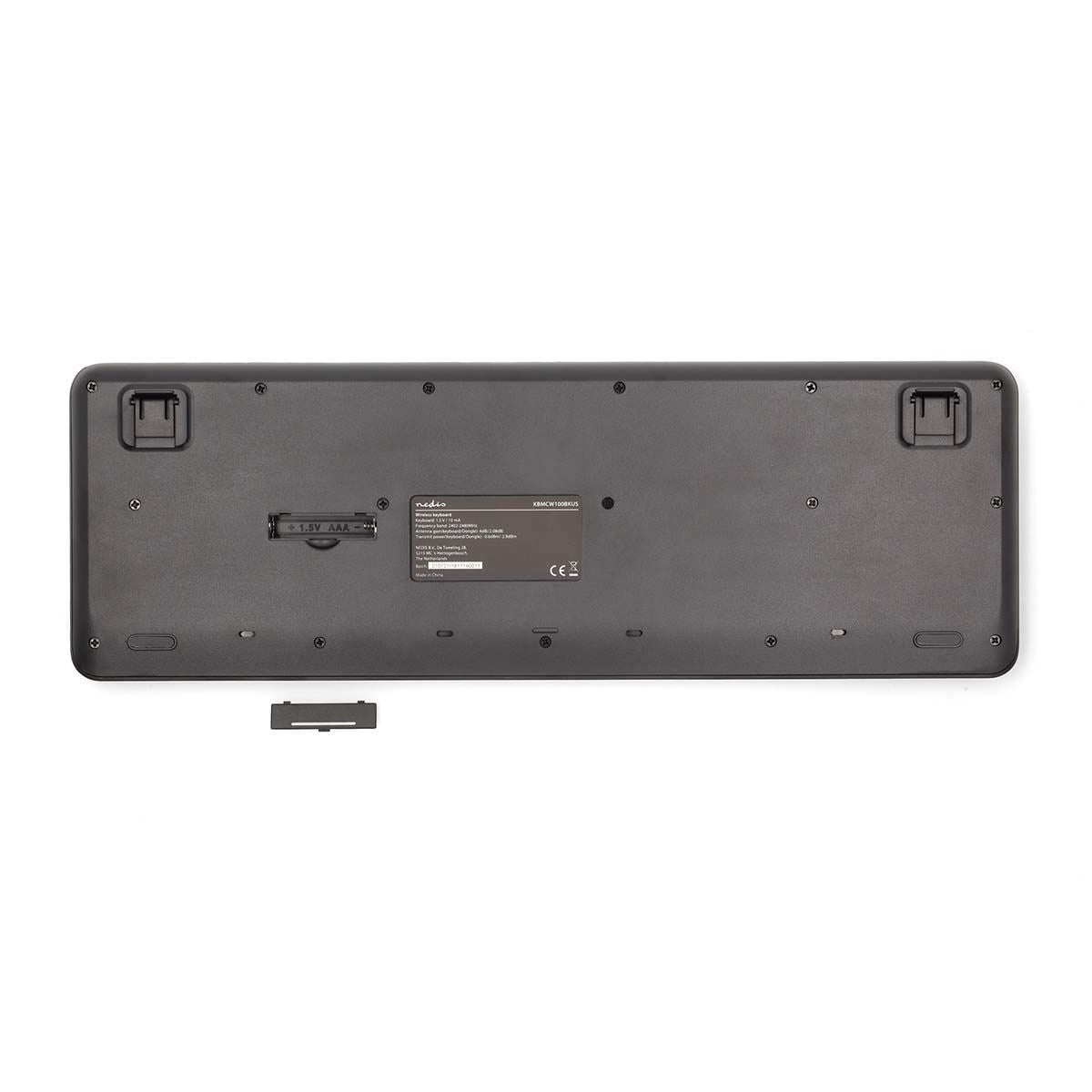 Nedis Mouse and Keyboard Set | Wireless | Mouse and keyboard connection: USB | 800 / 1200 / 1600 dpi | Adjustable DPI | QWERTY | US Layout