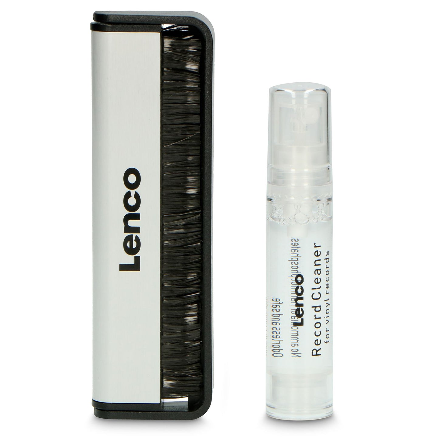Lenco Antistatic Vinyl LP Carbon Fibre Brush & Cleaning Fluid Kit