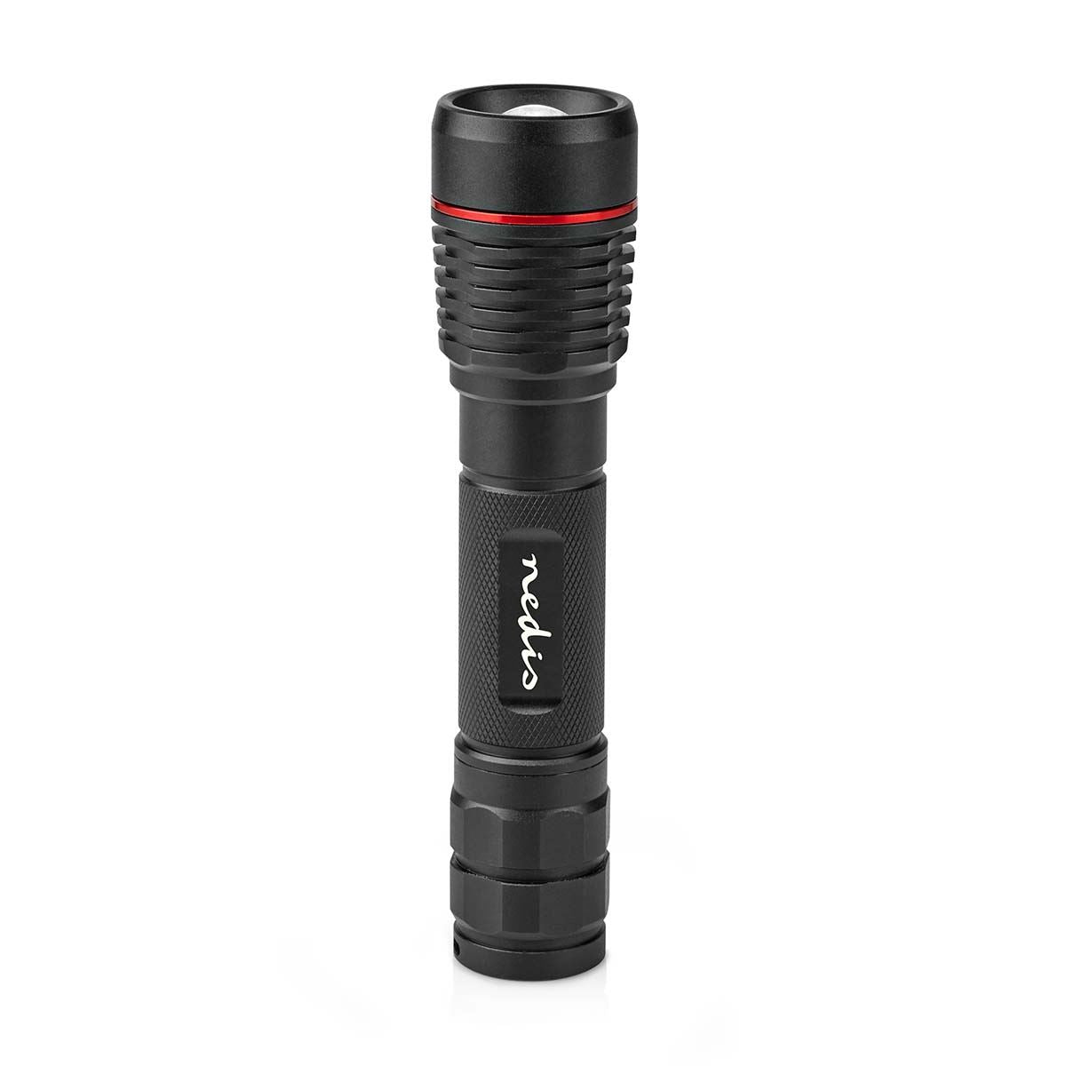 Nedis LED Torch | Battery Powered | 3.7 V DC | 10 W | N/A | Batteries included | Rechargeable | Rated luminous flux: 1000 lm | Light range: 200 m | Beam angle: 10 °