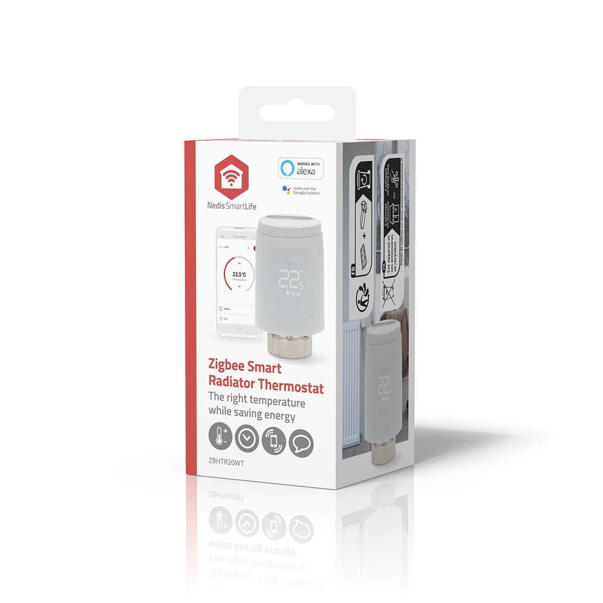 Nedis SmartLife Radiator Control | Zigbee 3.0 | Battery Powered | LED | Android™ / IOS
