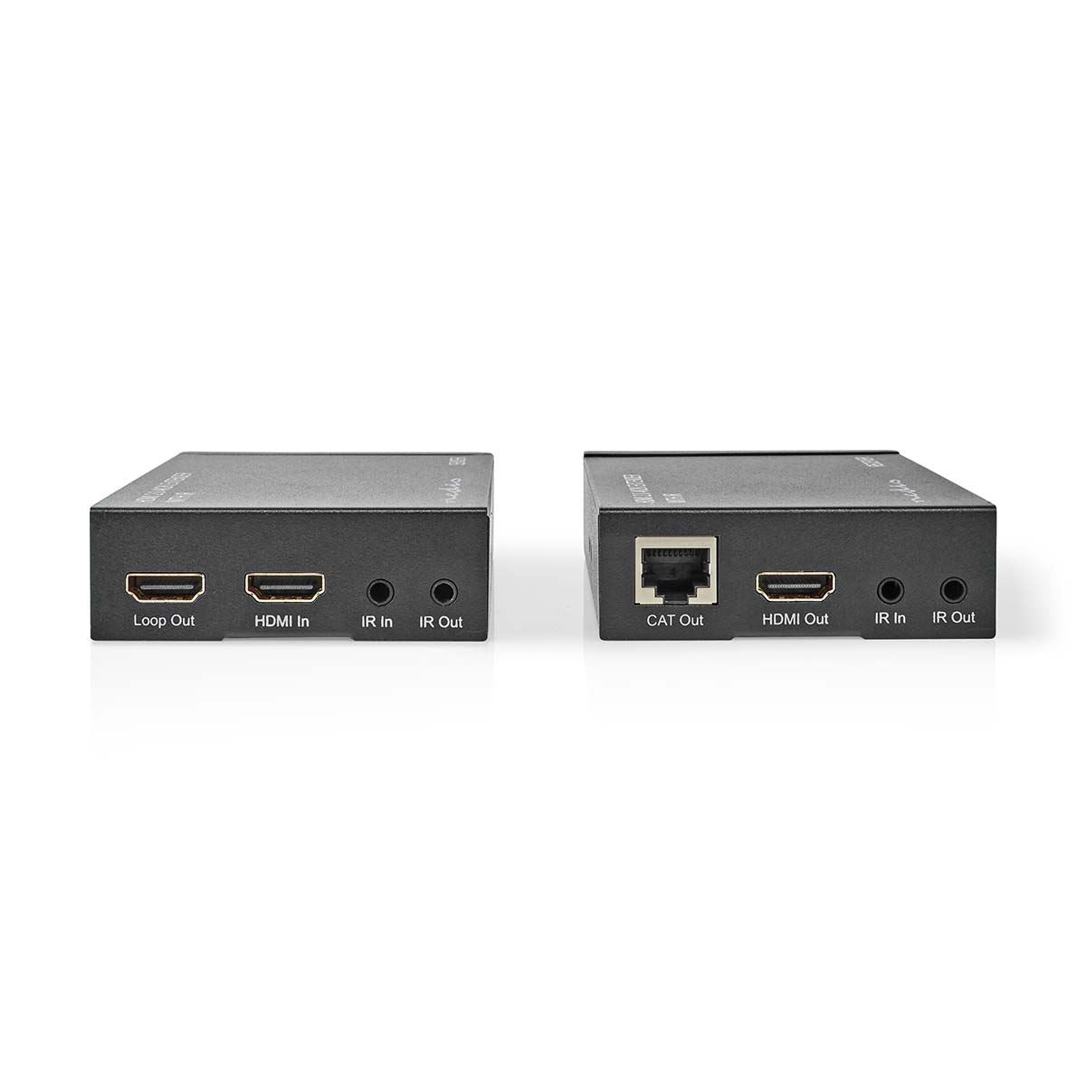 Nedis HDMI™ Extender | Over Cat6 | up to 60.0 m | 4K@60Hz | 18 Gbps | Metal | Anthracite