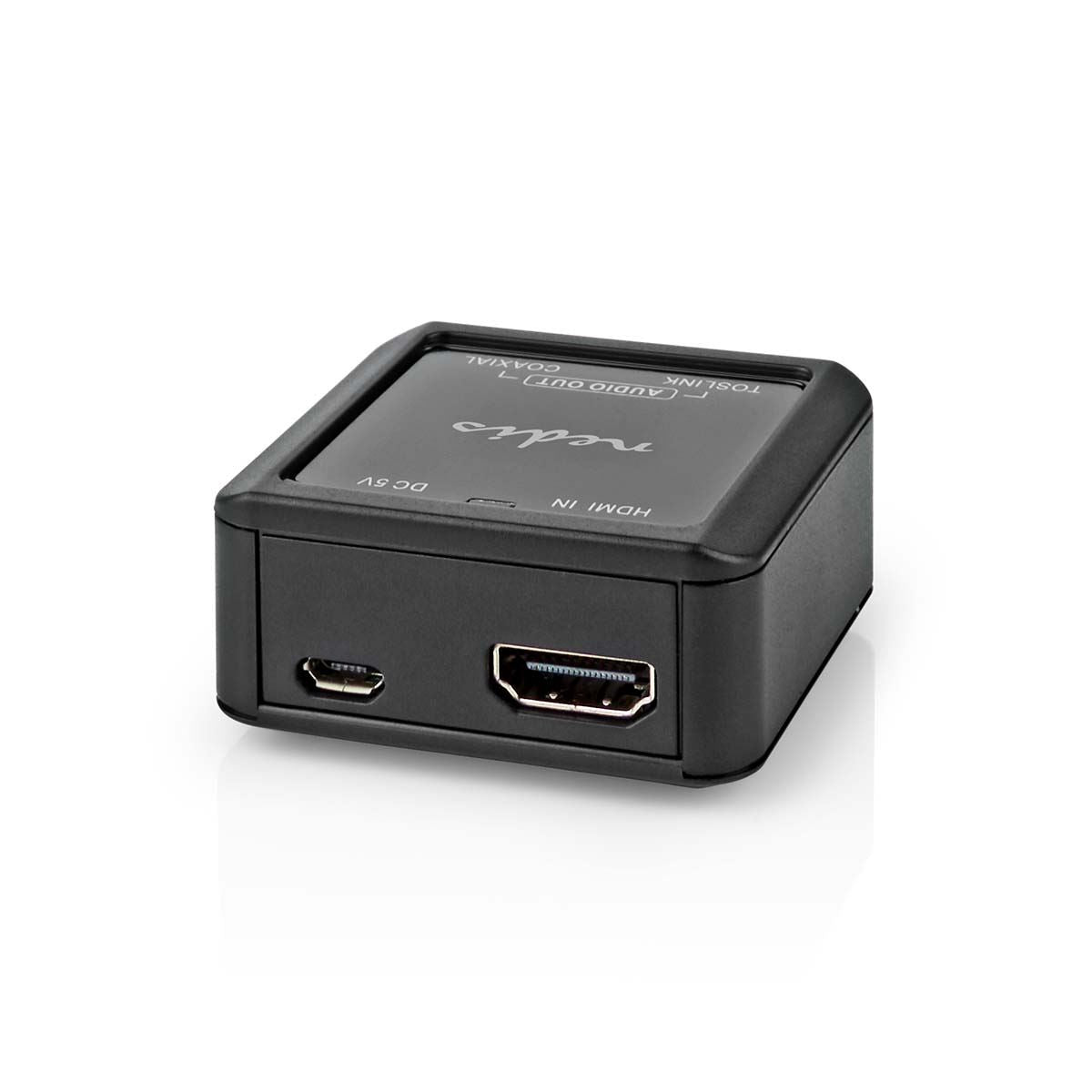Nedis Digital Audio Converter | 1-way | Connection input: DC Power / HDMI™ Input | Connection output: 1x Coax Audio / 1x TosLink Female | Automatic | Anthracite