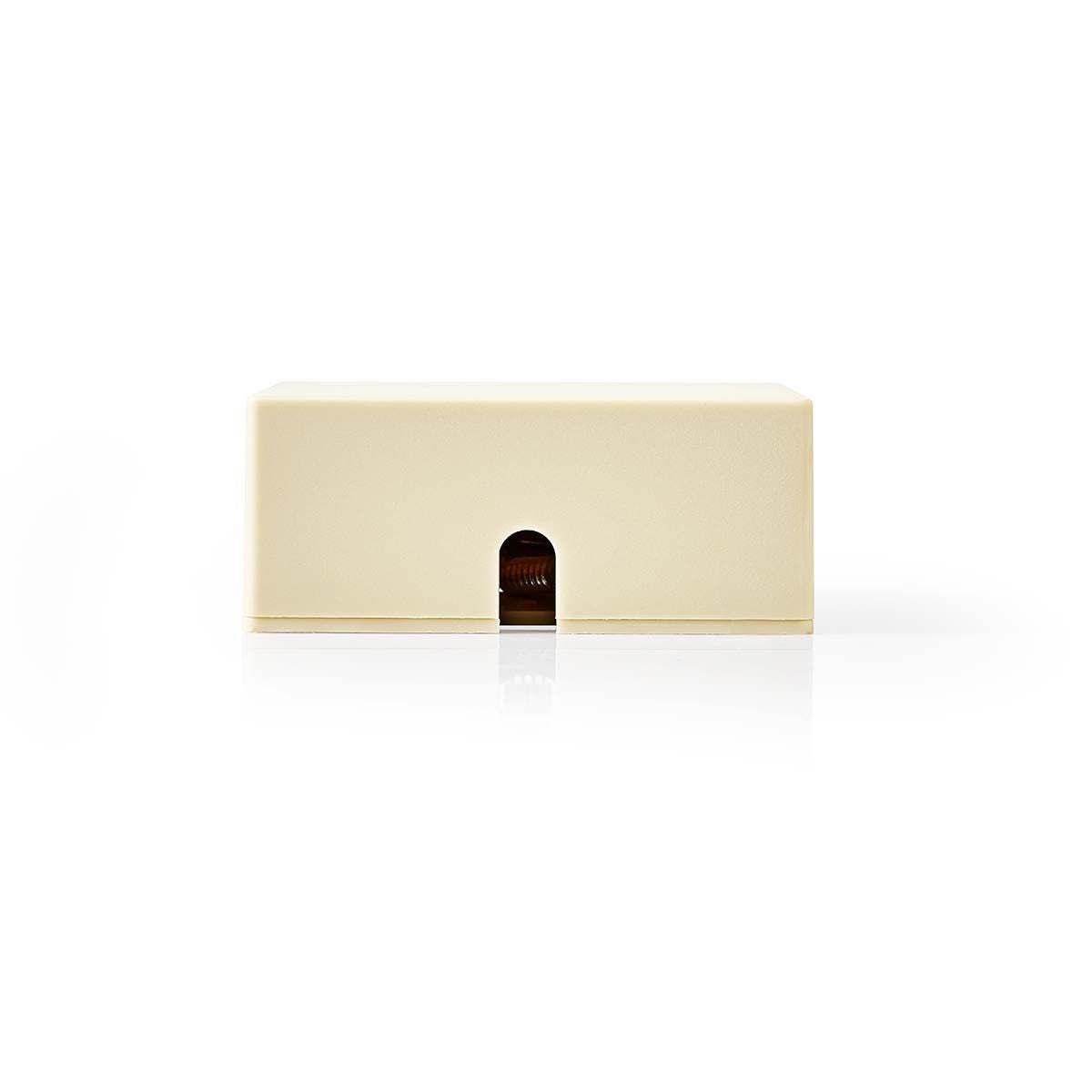 Nedis Telecom Wall Box | Connector type: RJ11 | RJ11 Female | RJ11 Female | Straight | PVC | Ivory | Box