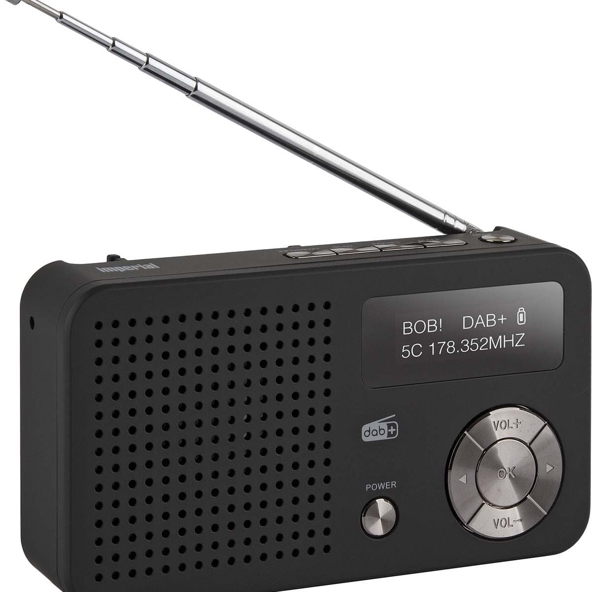 Imperial IMPERIAL DABMAN 13 Portable DAB+ / FM Radio Black