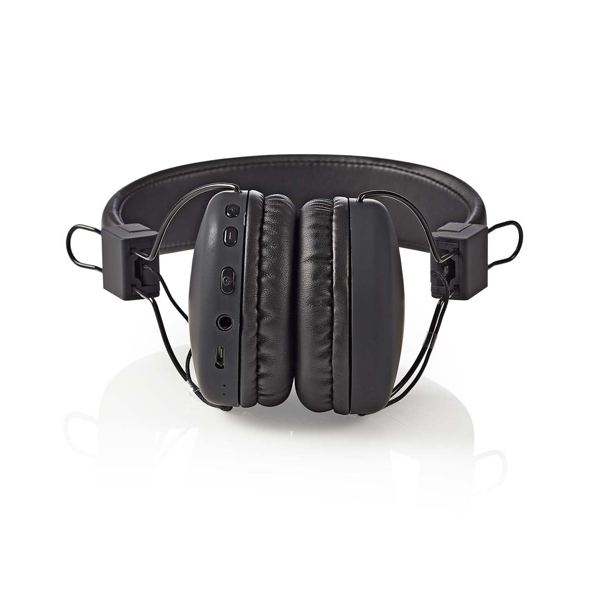 Nedis Wireless On-Ear Headphones | Maximum battery play time: 15 hrs | Built-in microphone | Press Control | Voice control support | Volume control | Black