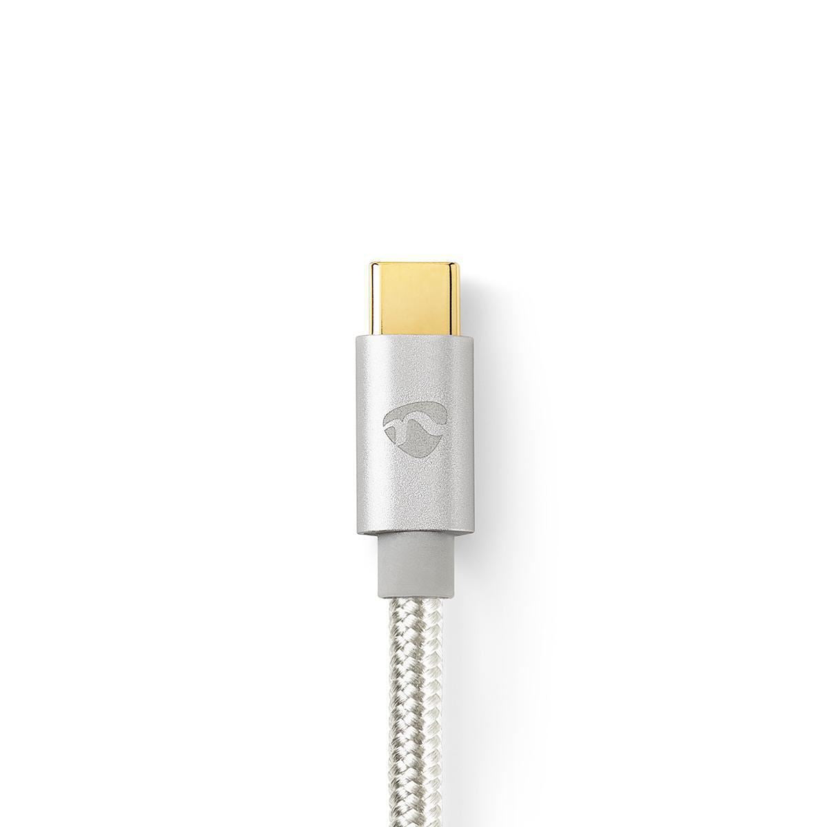 Nedis USB Cable | USB 2.0 | USB-C™ Male | USB Micro-B Male | 10 W | 480 Mbps | Gold Plated | 2.00 m | Round | Braided / Nylon | Aluminium | Cover Window Box