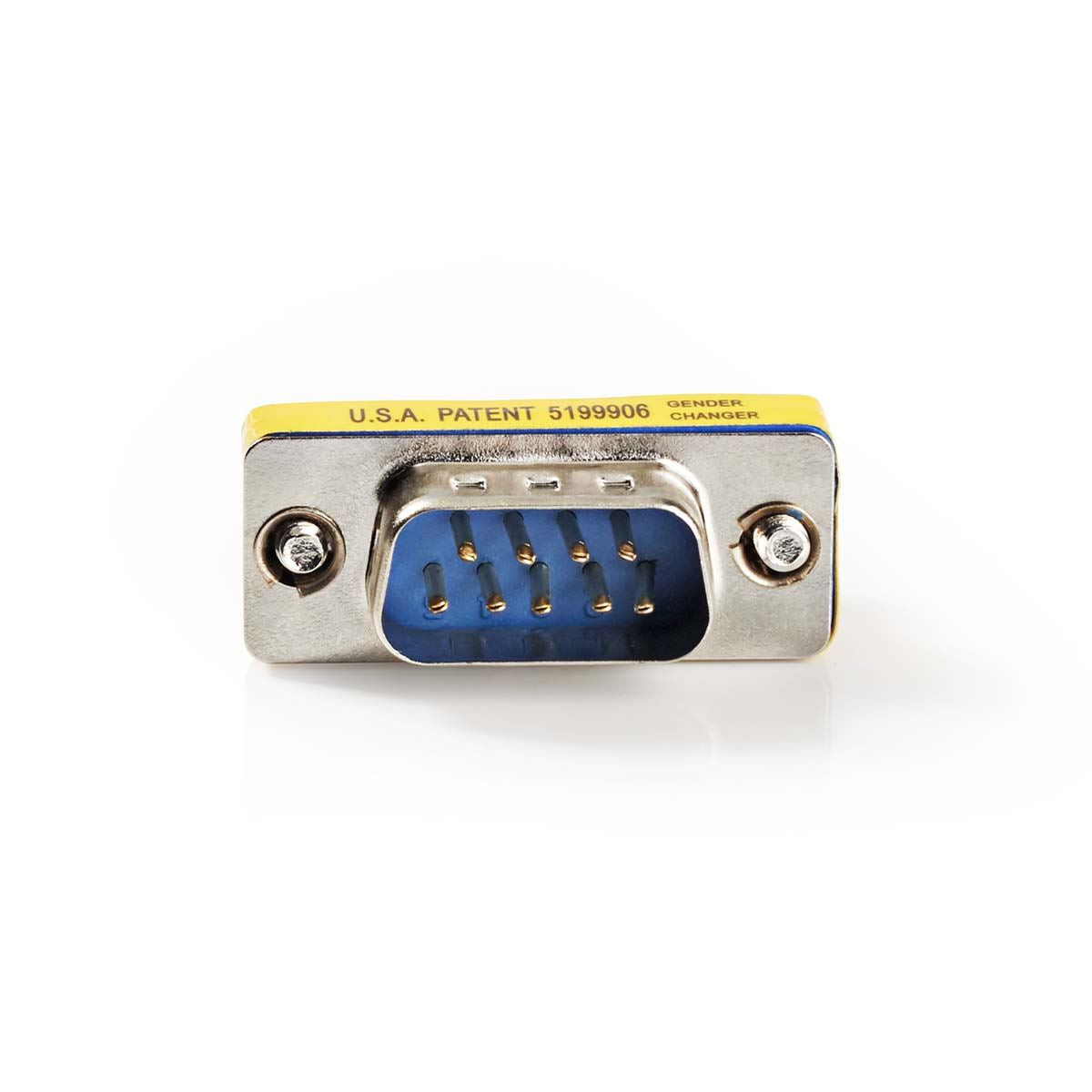 Nedis Serial Adapter | Adapter | D-SUB 9-Pin Male | D-SUB 9-Pin Male | Nickel Plated | Metal | Metal | Box