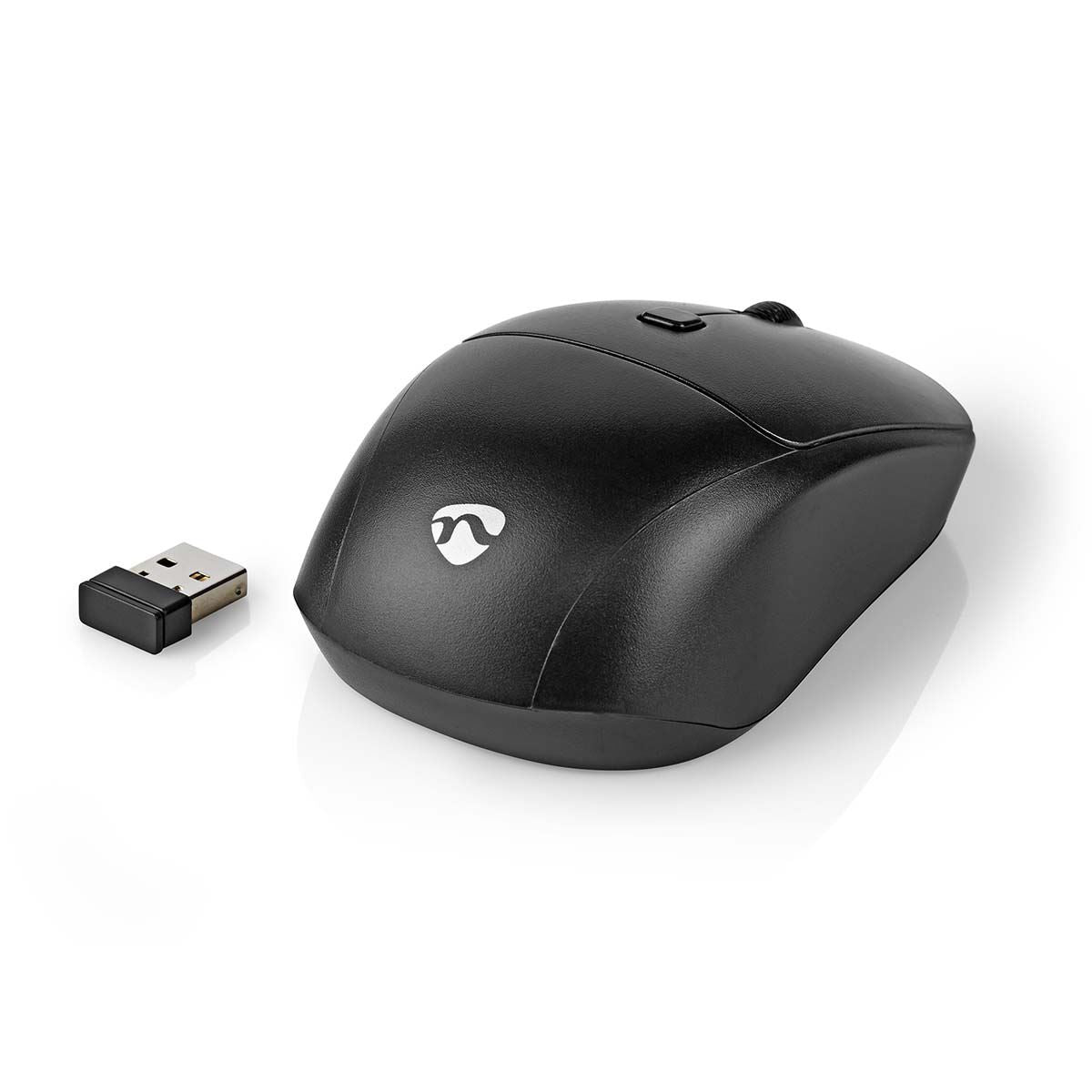 Nedis Mouse and Keyboard Set | Wireless | Mouse and keyboard connection: USB | 800 / 1200 / 1600 dpi | Adjustable DPI | QWERTY | US Layout
