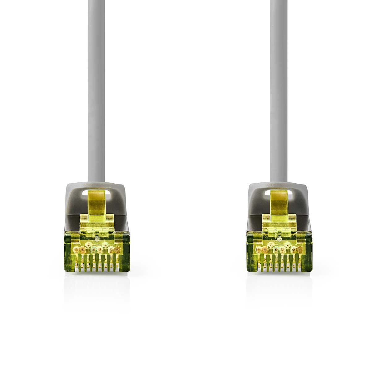 Nedis Cat 8.1 Network Cable | S/FTP | RJ45 Male | RJ45 Male | 2.00 m | Round | LSZH | Grey | Label