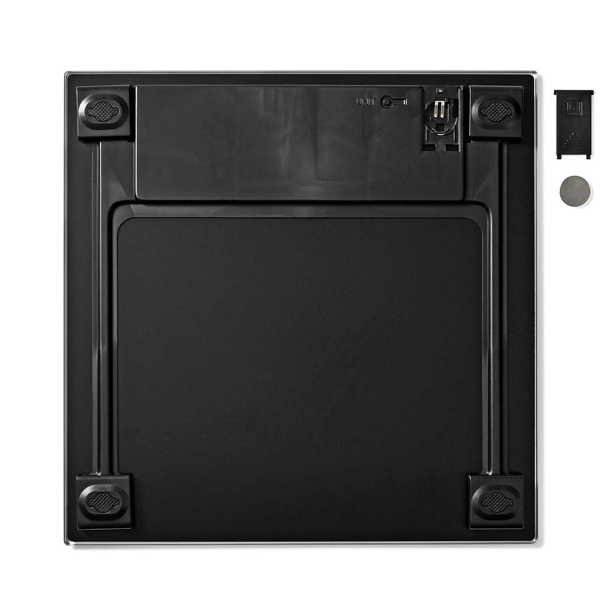 Nedis Personal Scale | Digital | Black | Tempered Glass | Maximum weighing capacity: 150 kg