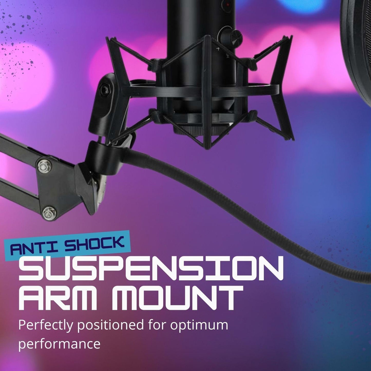 Nedis Streaming & Gaming Microphone | Used for: Desktop / Notebook | USB Type-A | On/Off switch | POP Filter