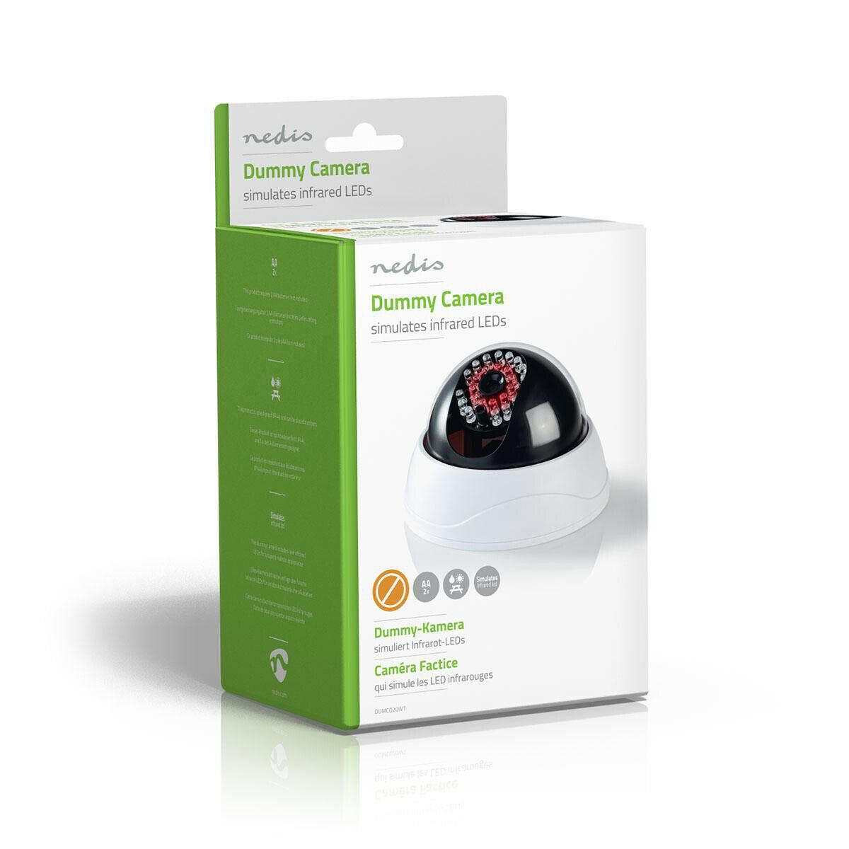 Nedis Dummy Security Camera | Dome | Battery Powered | Indoor | White