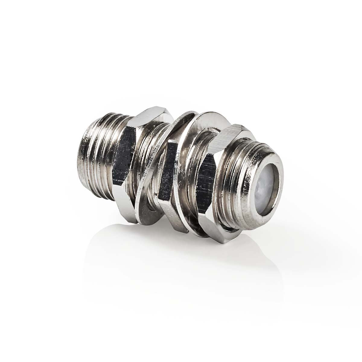 Nedis Satellite & Antenna Adapter | F Female | F Female | Nickel Plated | 75 Ohm | Straight | Metal | Silver | 1 pcs | Box